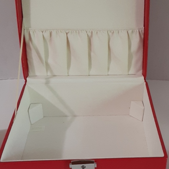 Clarins Paris Jewelry Box Red Removable Tray NWOT - Picture 6 of 7